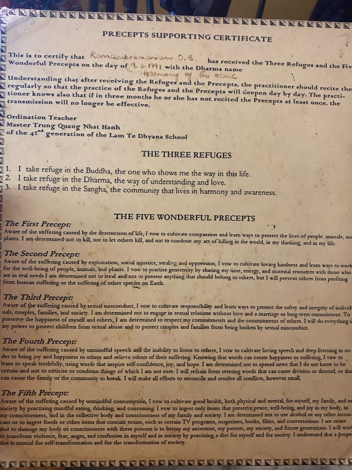 5-precepts